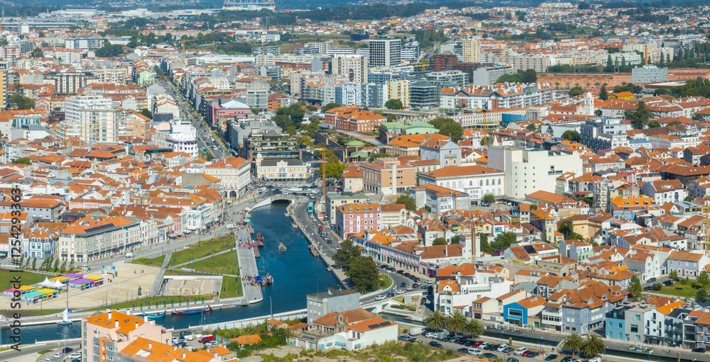 Fototapeta premium Aerial View - Aveiro, Portugal