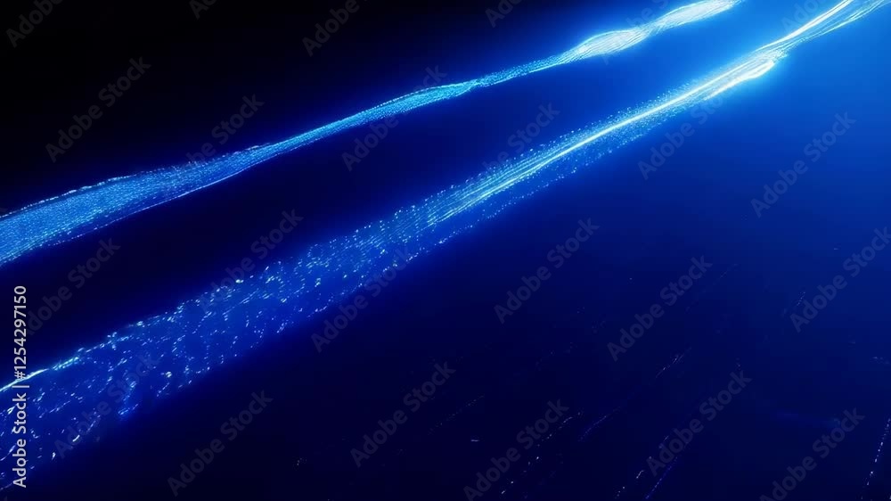 Abstract Blue Light Trails Abstract Blue Light Trails