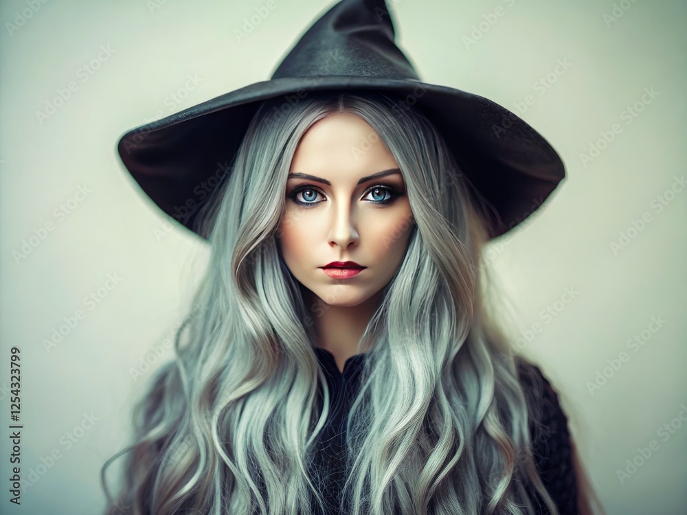 Grayish blonde witch, isolated on white. Tilt-shift photography enhances the miniature effect. Grayish blonde witch, isolated on white. Tilt-shift photography enhances the miniature effect.