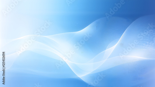 Minimalist innovation with smooth, flowing wave elements.