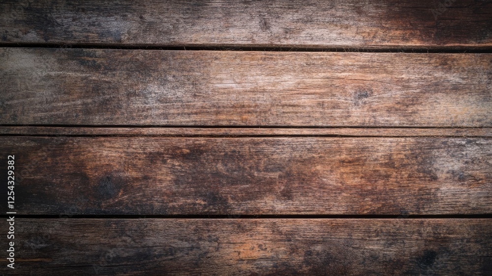 Naklejka premium Aged wooden planks with rustic texture create vintage background