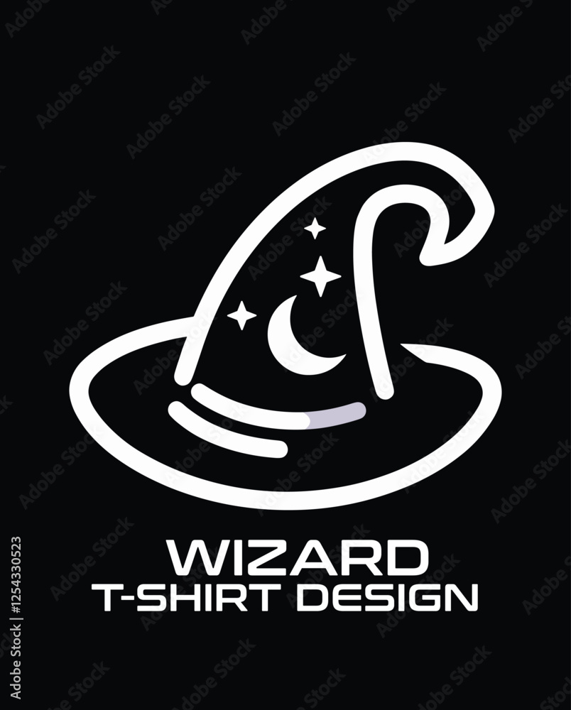 Obraz premium Wizard Vector T Shirt Design