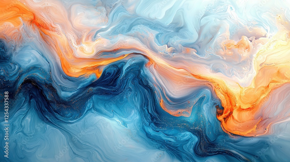 Obraz premium Stunning Abstract Fluid Art Design