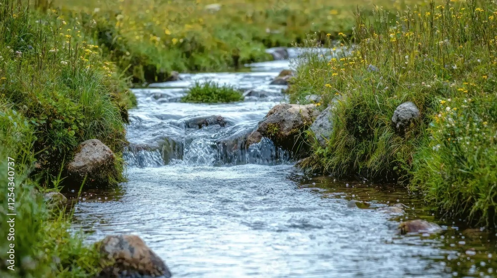 Serene Mountain Stream: A Tranquil Escape Serene Mountain Stream: A Tranquil Escape