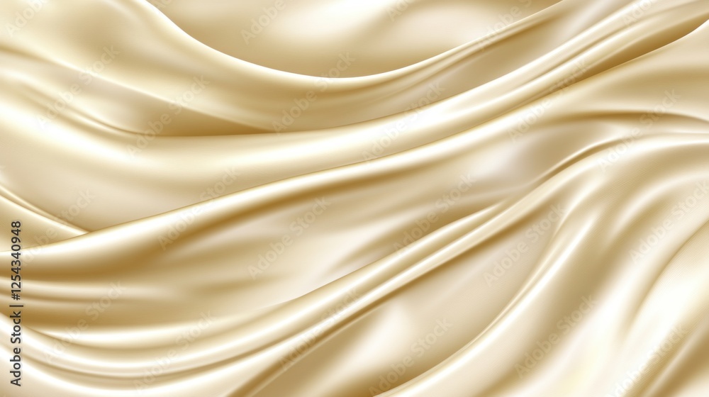 Obraz premium Textile art flowing satin fabric in soft lighting with luxurious close-up texture