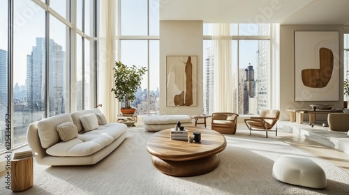 Luxury High-Rise Apartment with Stunning City Views