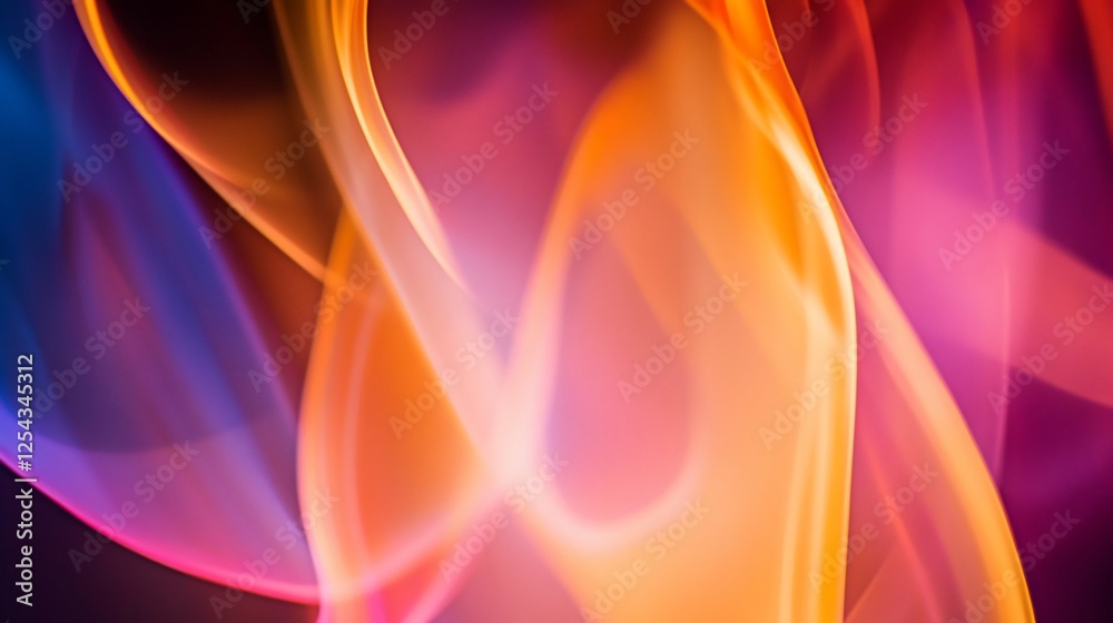 Naklejka premium Abstract background with wavy lines and vibrant colors creating a dynamic flow