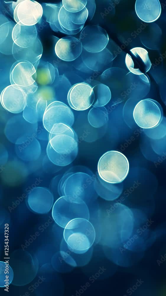 Blue bokeh lights, nature background, abstract design, website banner Blue bokeh lights, nature background, abstract design, website banner