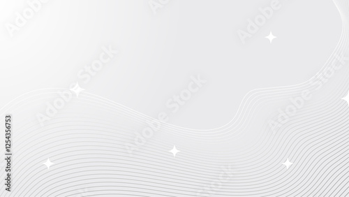White elegant background with wavy lines
