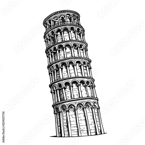 Tower of Pisa tower art architecture vector