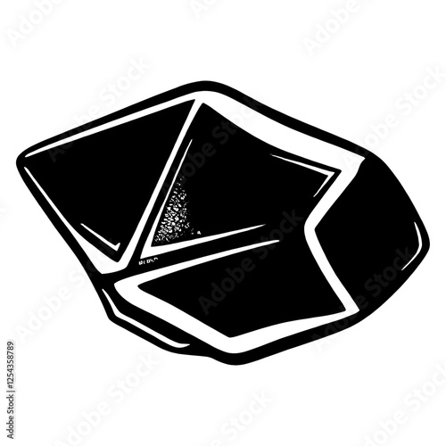 Individual diamond crystal illustration gemstone vector