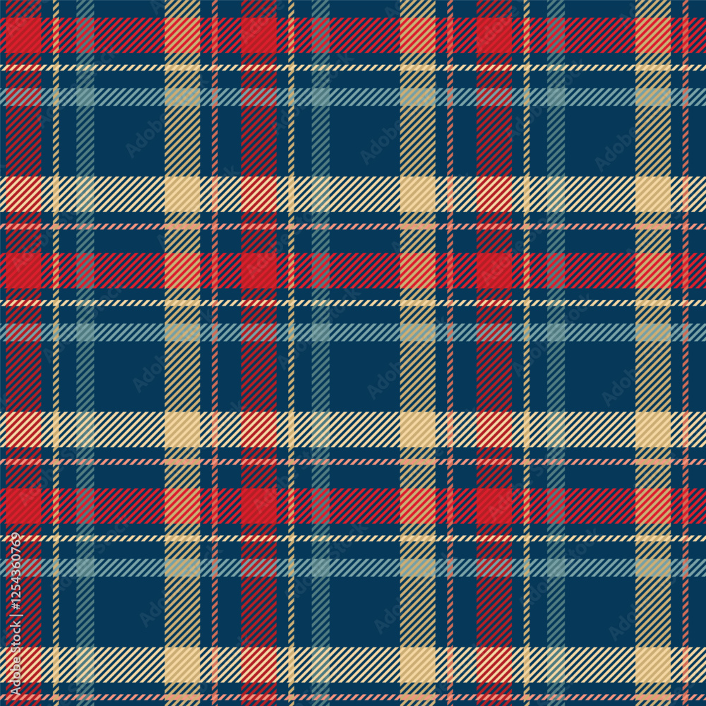 Seamless Retro Tartan Pattern 17 February 2025
