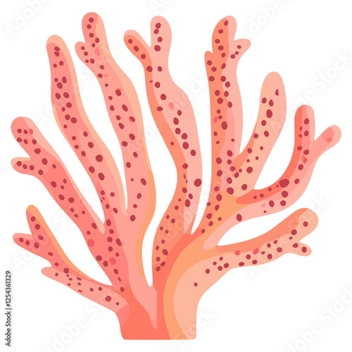 Coral illustration nature marine vector