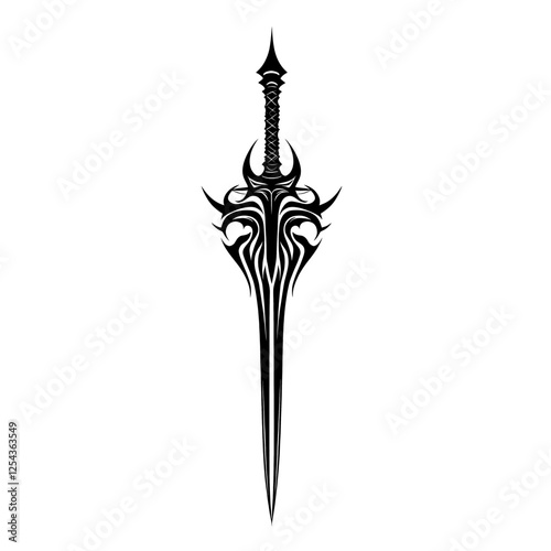 Nail weapon tribal design vector