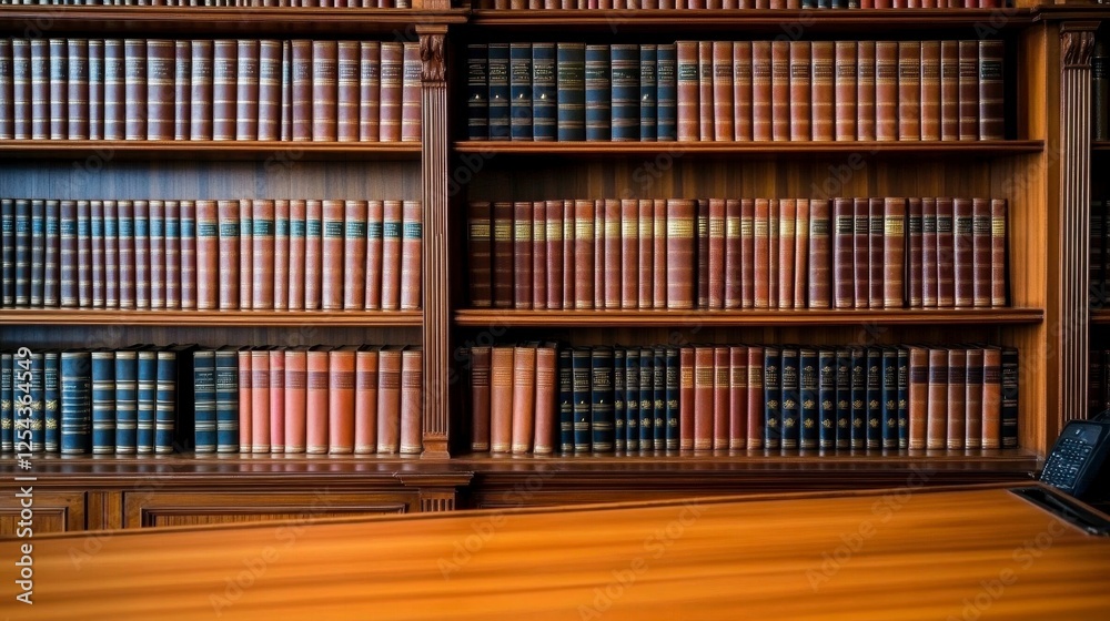 Antique Bookshelves Filled With Aged Books Antique Bookshelves Filled With Aged Books