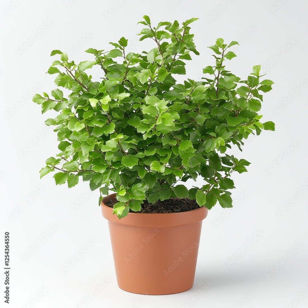 A vibrant green plant in a terracotta pot, showcasing lush foliage and a healthy appearance, ideal for home decor or indoor gardening. A vibrant green plant in a terracotta pot, showcasing lush foliage and a healthy appearance, ideal for home decor or indoor gardening.