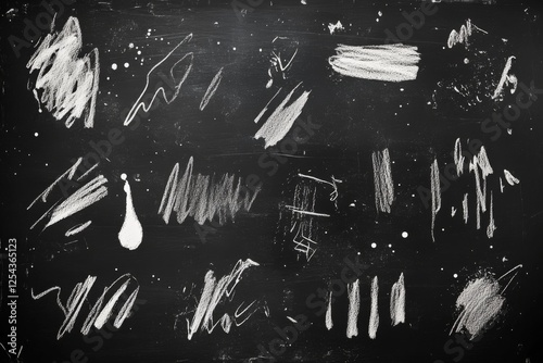 Blackboard with chalk smudges and eraser marks