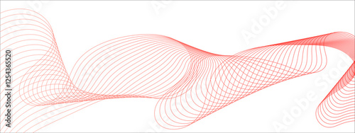 Geometric wave line background