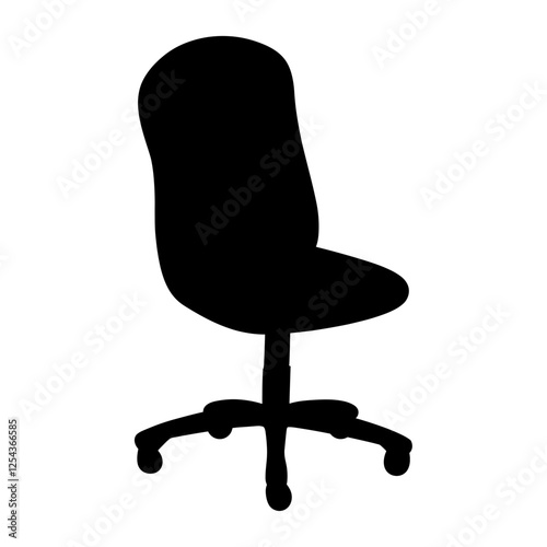 Chair silhouette illustration furniture vector