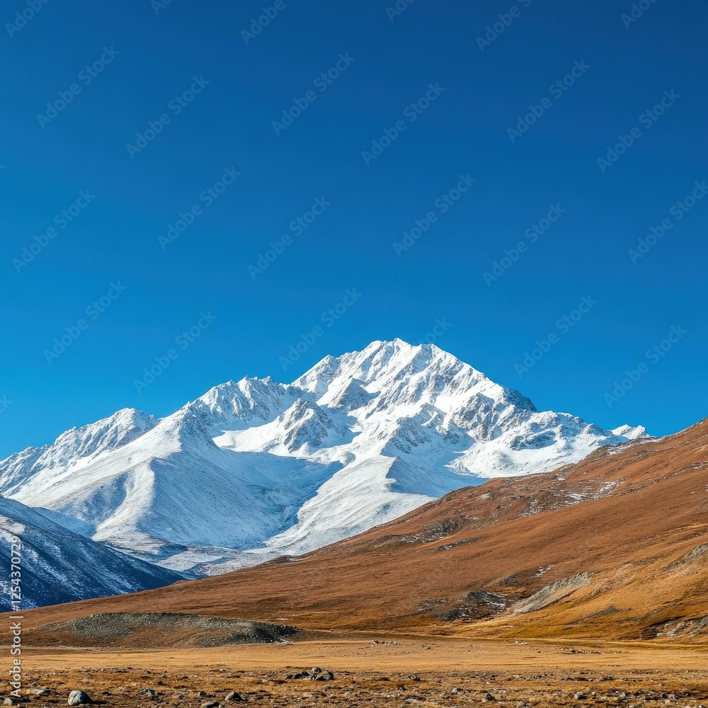 Fototapeta premium Snow-capped Mountain Range