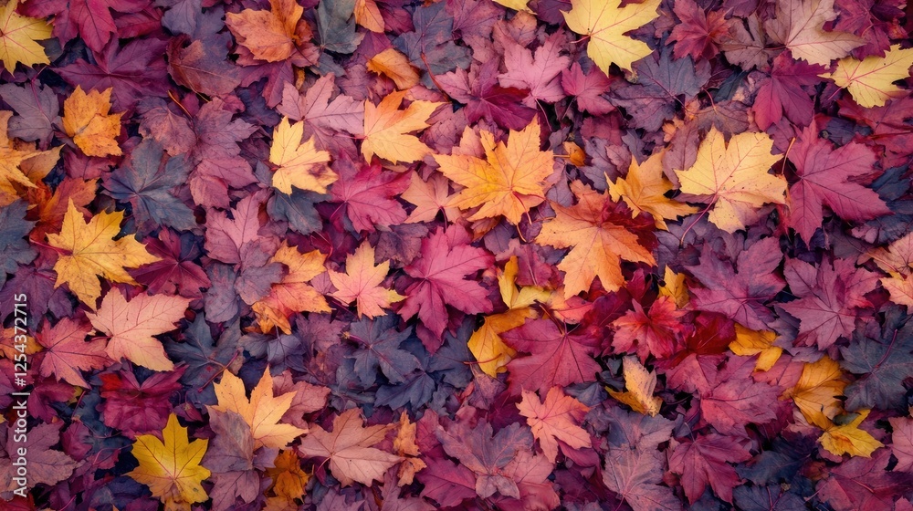 Falling autumn maple leaves, natural colorful background Falling autumn maple leaves, natural colorful background