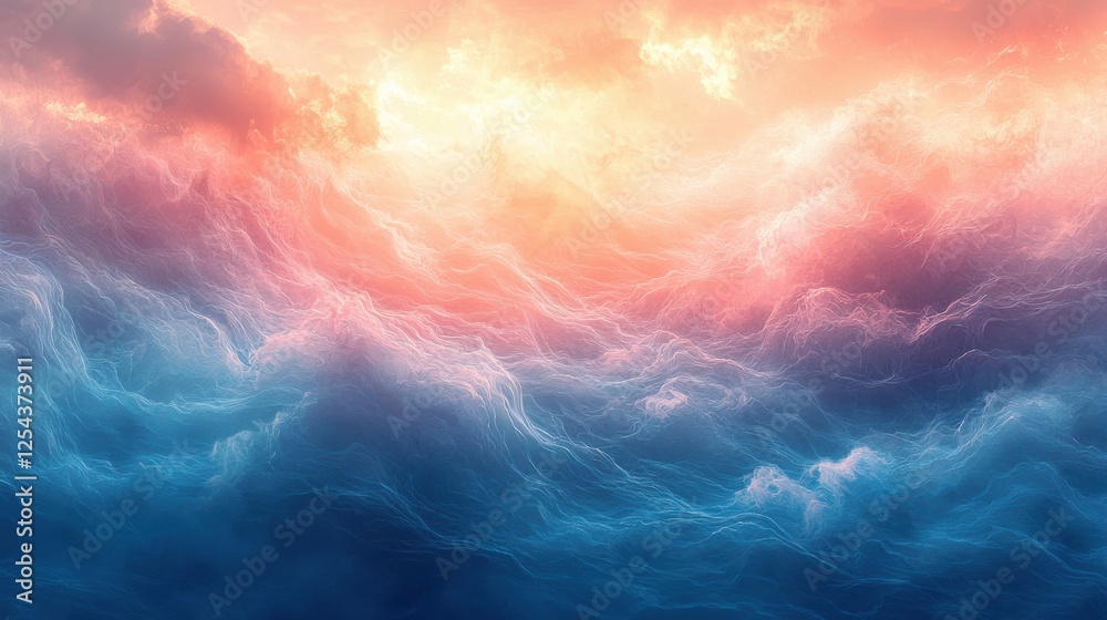 Fototapeta premium Abstract Colorful Cloudscape