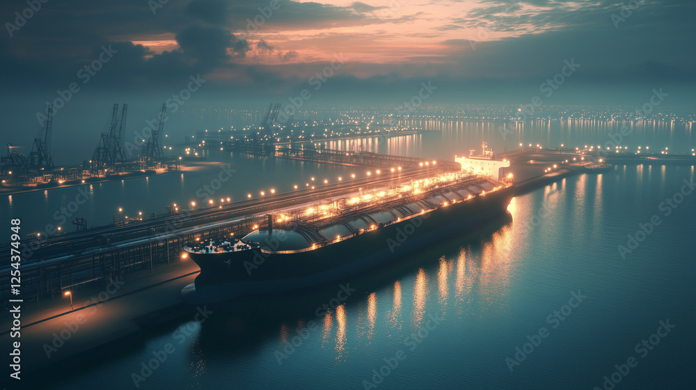 Naklejka premium sunset over the river