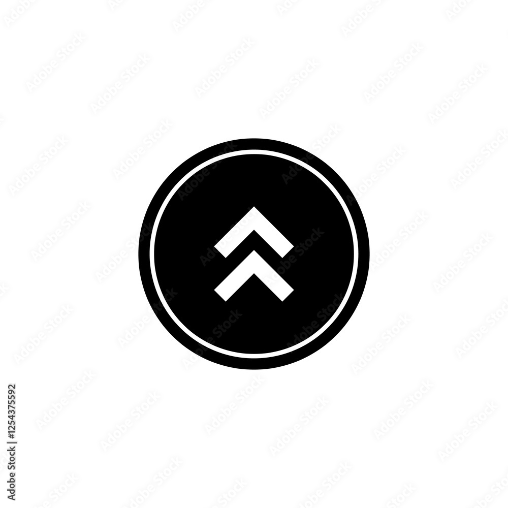 Up black Arrow icon. Vector simple flat black trendy style illustration for web and app..eps Up black Arrow icon. Vector simple flat black trendy style illustration for web and app..eps