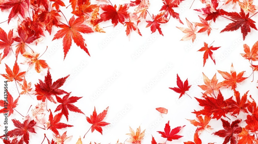 Maple leaves isolated on white background Maple leaves isolated on white background