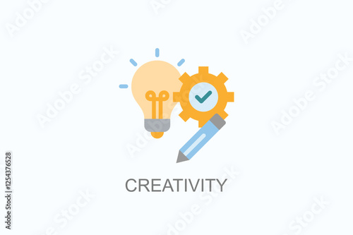 Creativity Icon Or Logo Isolated Illustration