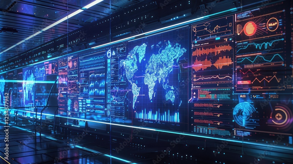 Fototapeta premium secure threat intelligence and cyber threat hunting