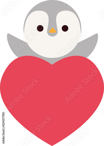 Valentines Animal Illustration