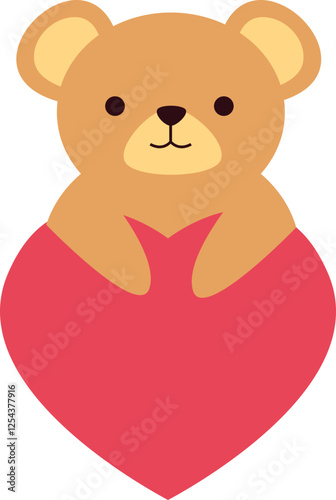 Valentines Animal Illustration