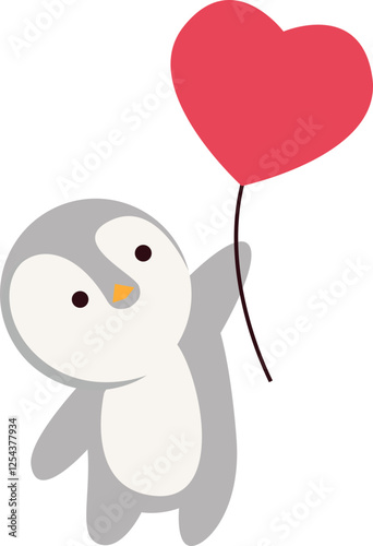 Valentines Animal Illustration
