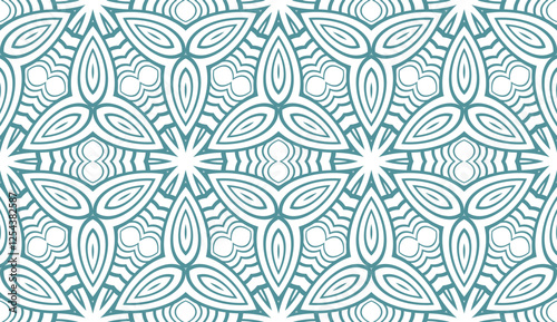 Set of Seamless texture of floral ornament. Vector illustration. For the interior design, printing, web and textile.