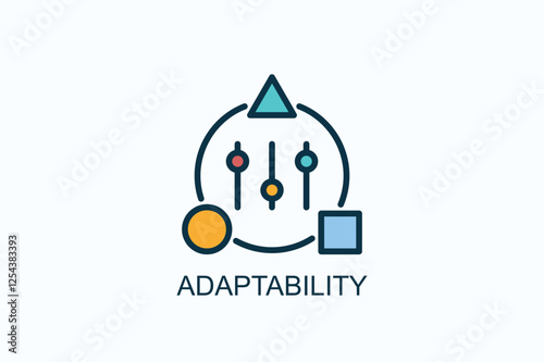 Adaptability Icon Or Logo Isolated Illustration