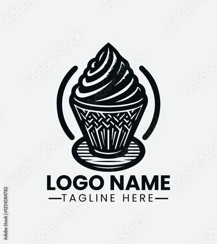 taiyaki Asian Dessert Logo, Street Food Logo