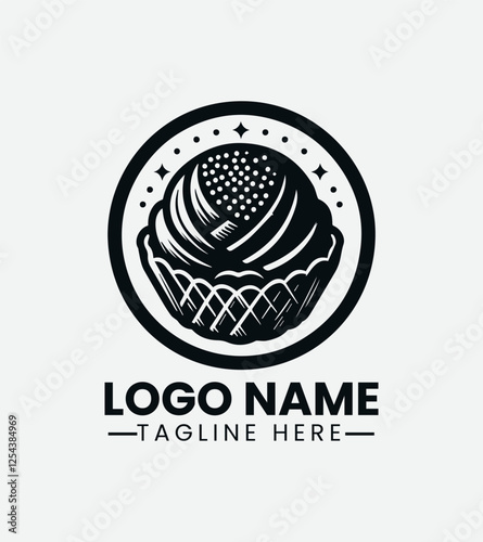 taiyaki Asian Dessert Logo, Street Food Logo