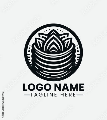 taiyaki Asian Dessert Logo, Street Food Logo
