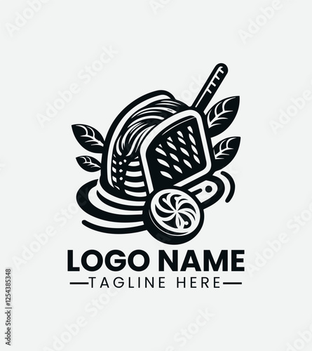 taiyaki Asian Dessert Logo, Street Food Logo