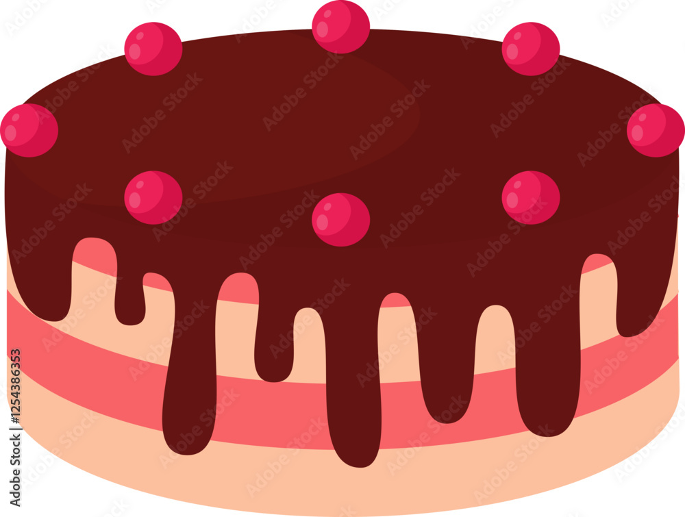 Sweet Strawberry Chocolate Cake Sweet Strawberry Chocolate Cake