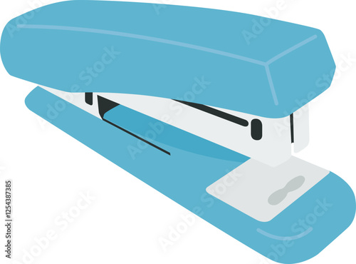 Blue Stapler Illustration