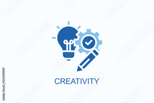 Creativity Icon Or Logo Isolated Illustration