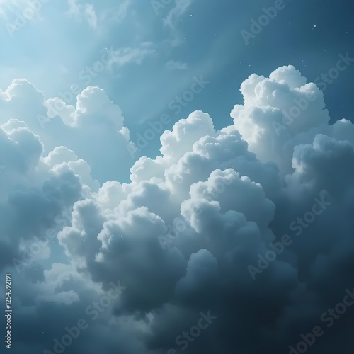 blue sky with clouds