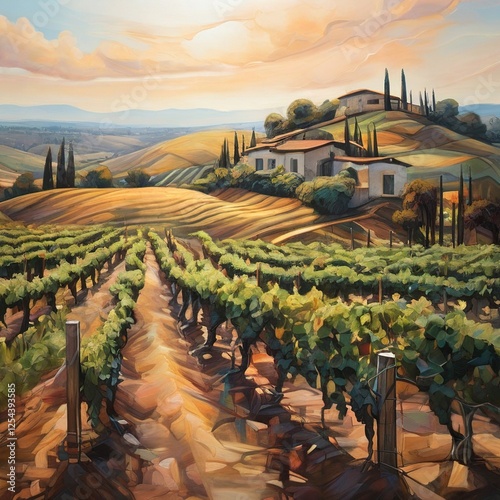 vineyard in tuscany italy