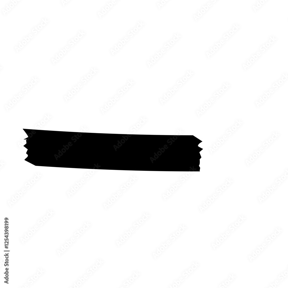 Black Adhesive Tape Illustration Black Adhesive Tape Illustration