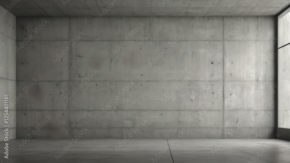 Minimalist Empty Gray Room with Concrete Wall and Textured Plaster Background for Interior Design Minimalist Empty Gray Room with Concrete Wall and Textured Plaster Background for Interior Design