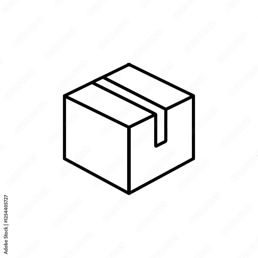 parcel icon simple filled symbol vector parcel icon simple filled symbol vector
