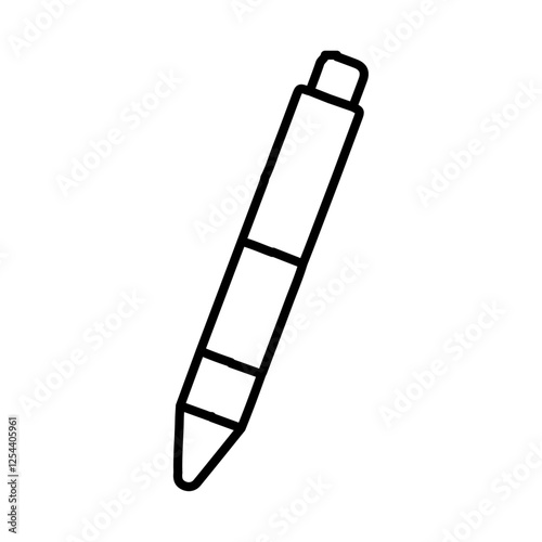 pencil icon simple filled symbol vector