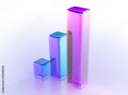 Glass Cubes Representing Growth and Success